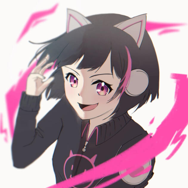 NekoΦωΦ fanart doodle